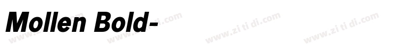 Mollen Bold字体转换